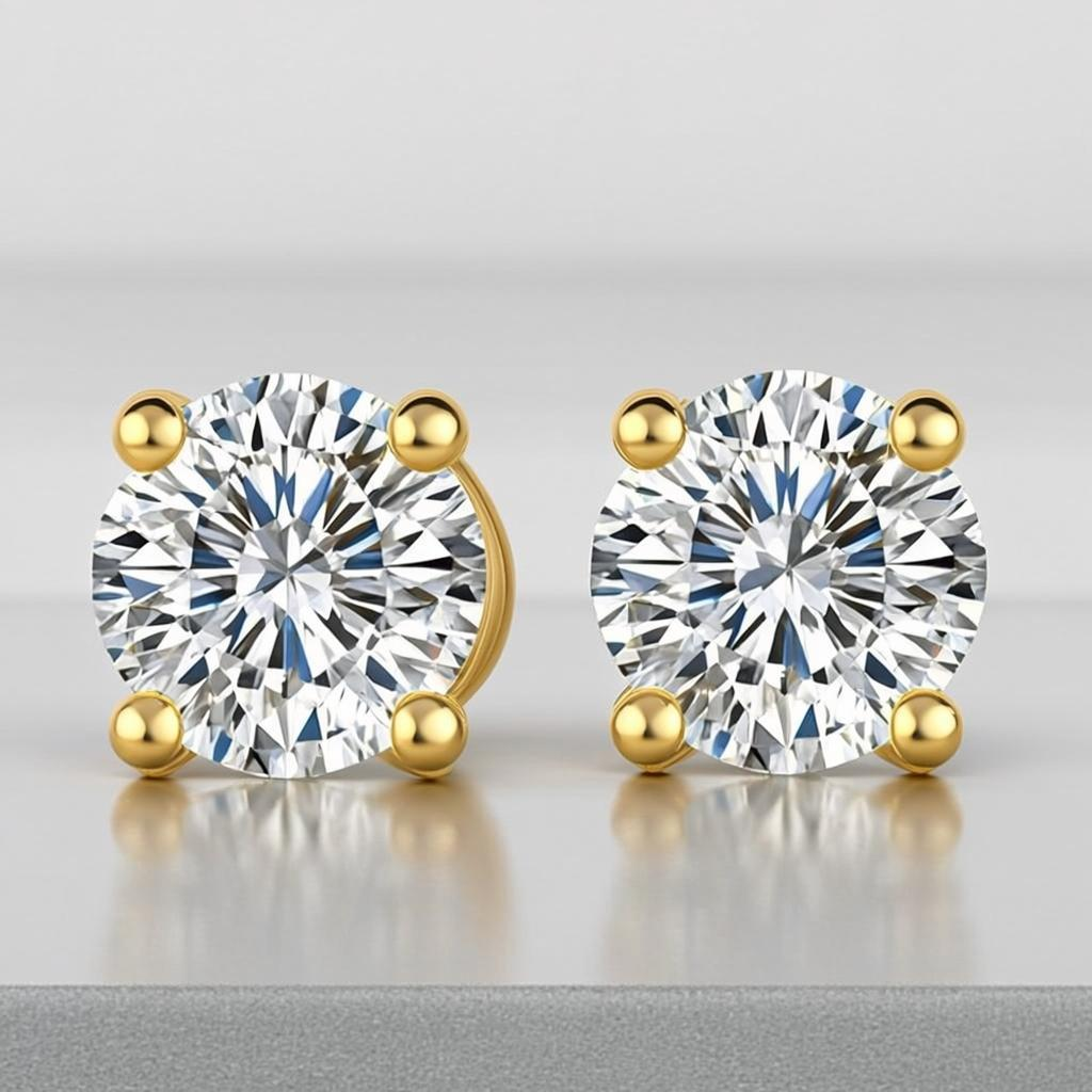 Diamond Stud Earrings